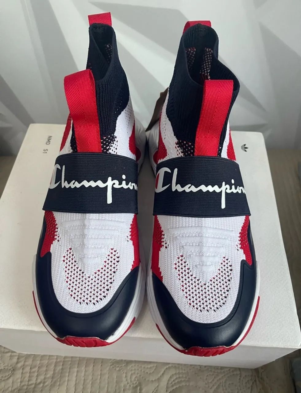 champion hyper future hi scarlet/navy - Foto 2