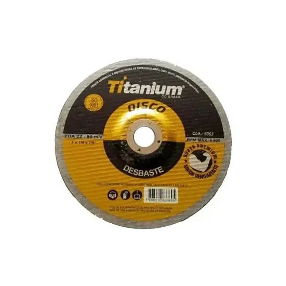 DISCO DESBASTE SUPER PREMIUM TI 07" X 6,4 X 7/8