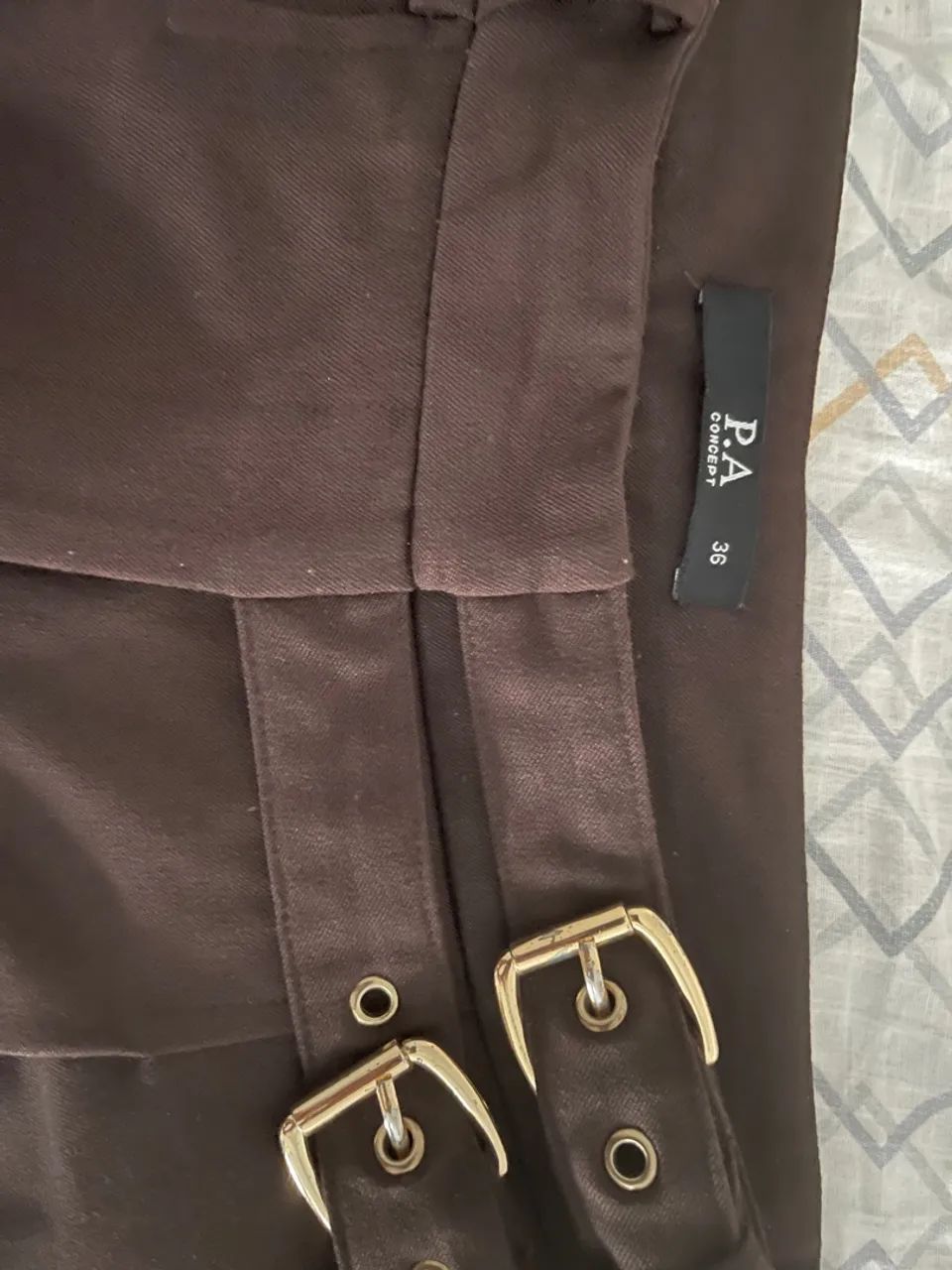 Calça Social Marrom com Cinto - Foto 3