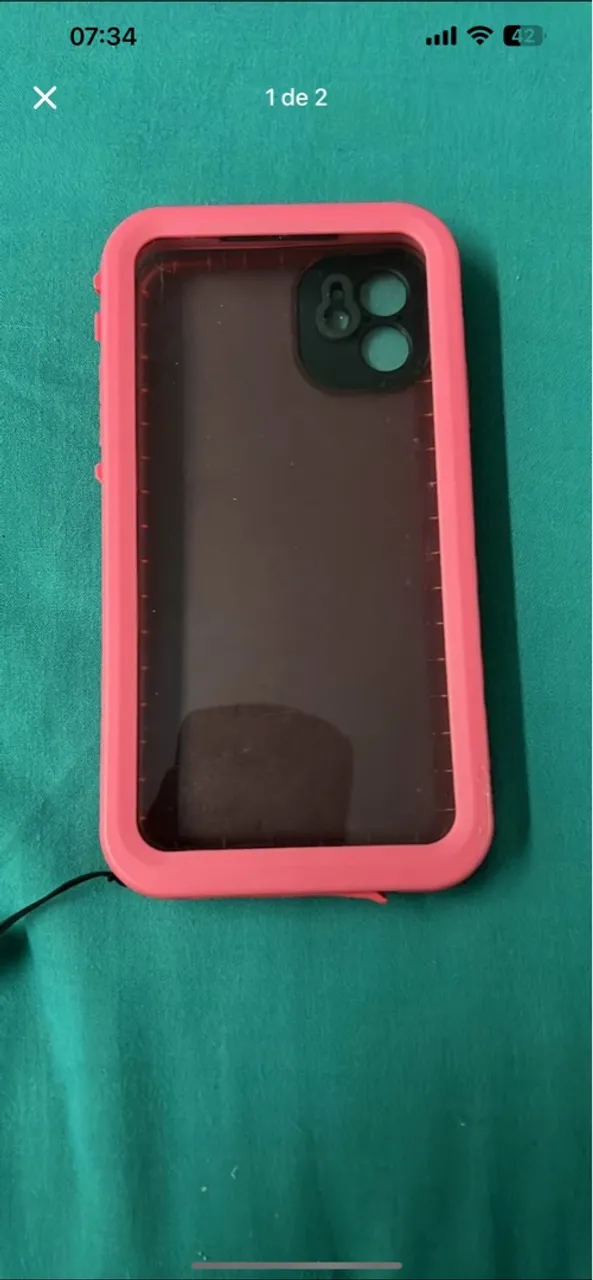 Capa protetora rosa para iPhone