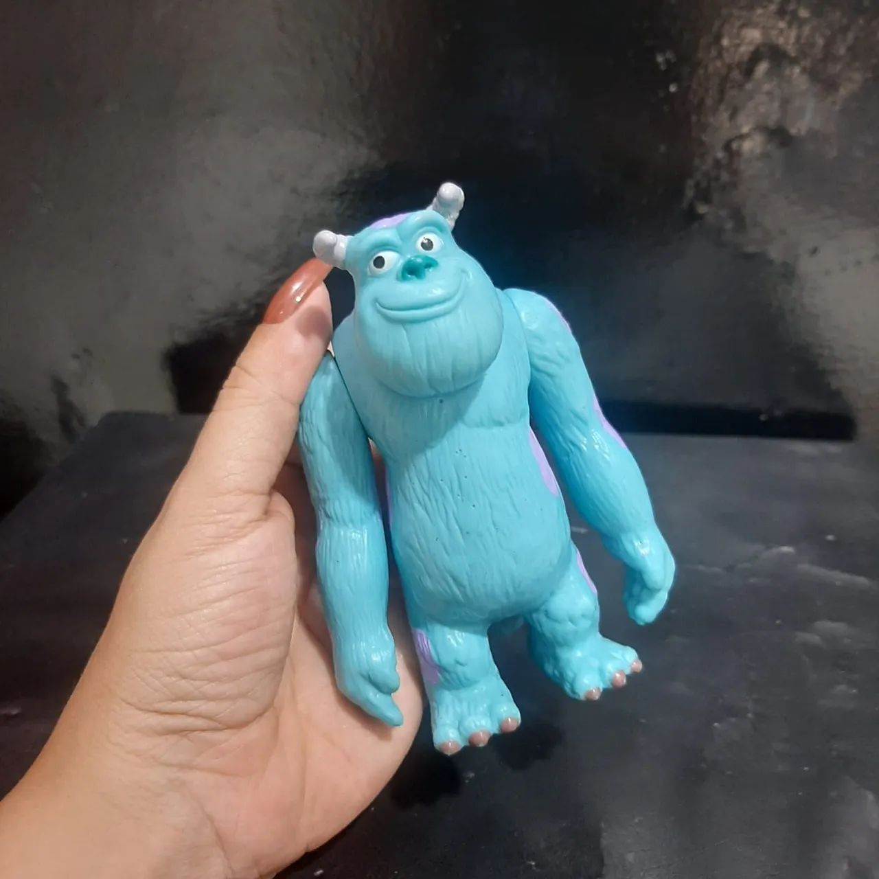 Sulley Monsters S.A Original Estrela - Disney/Pixar - 12cm - Braços articulados-conservado - Foto 3