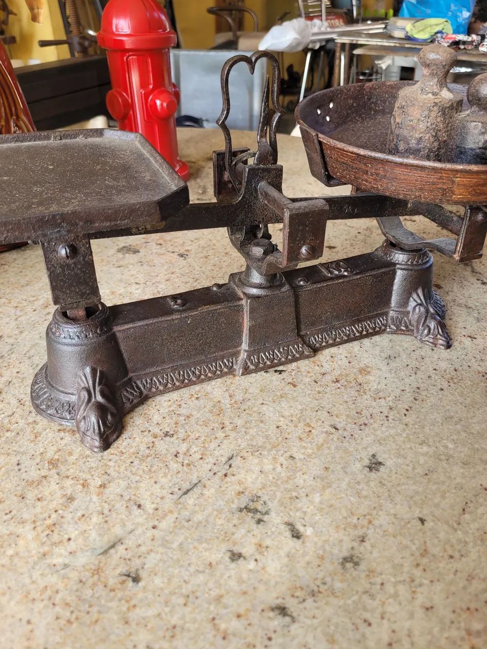 Balança muito antiga,peça de museu: - Foto 4