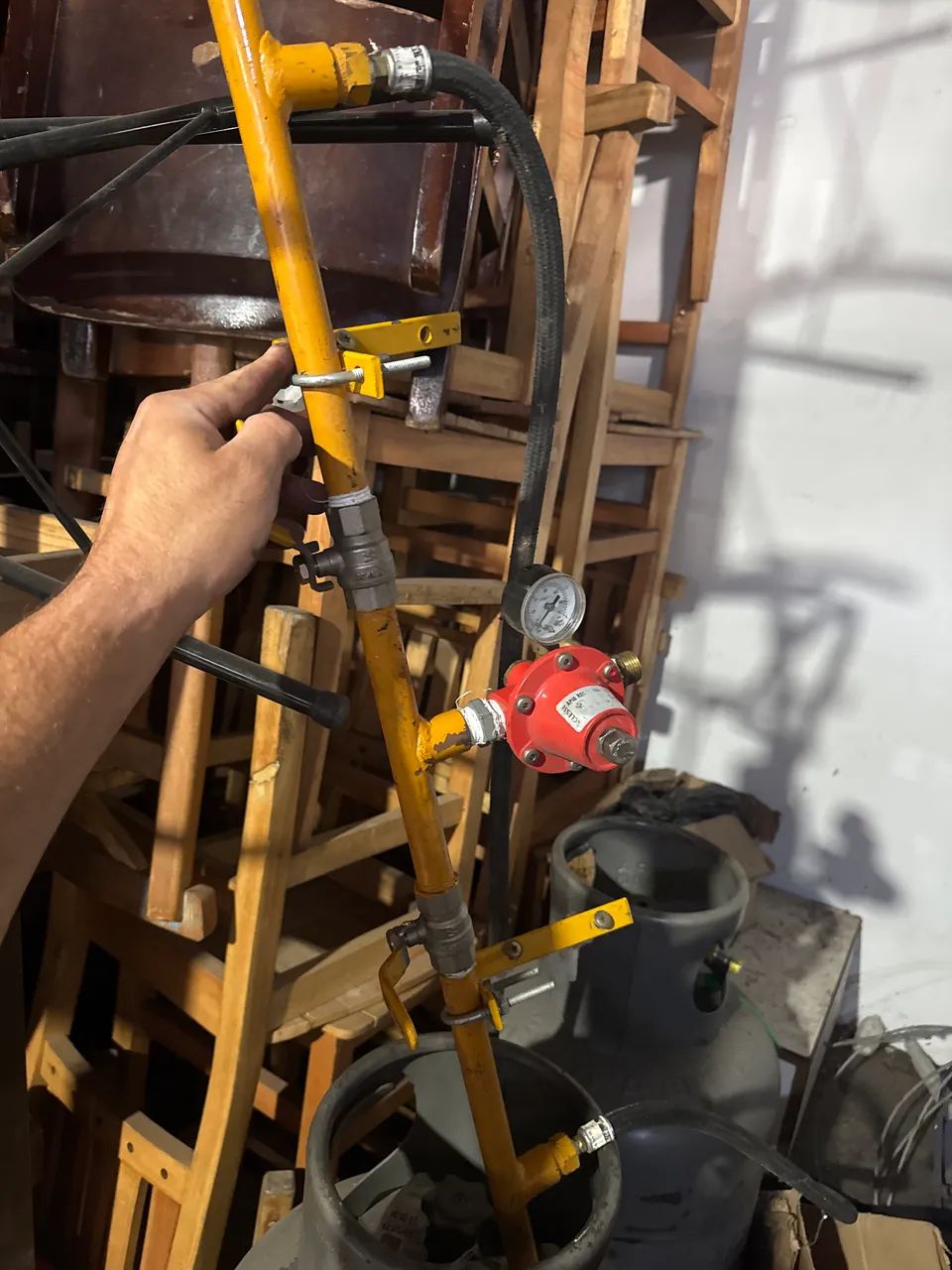 Válvula dupla gás restaurante 