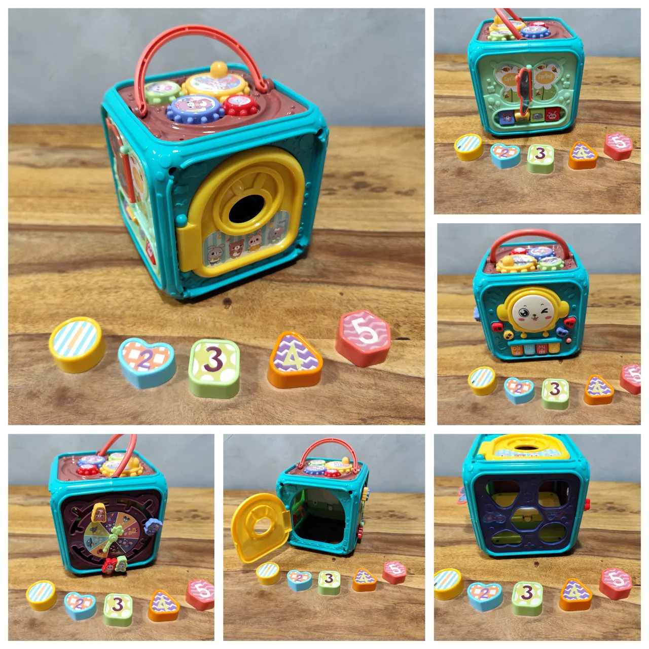 Cubo de Atividades Infantil Didático e Musical