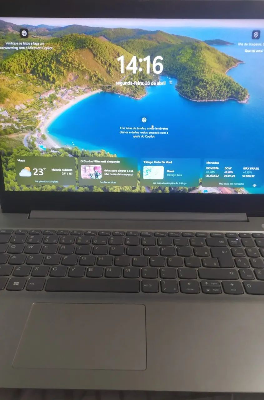 Notebook LENOVO Ideapad 3i 82BU0001BR Windows 10 15,6 Polegadas 128GB 4GB  Intel Celeron - Foto 5