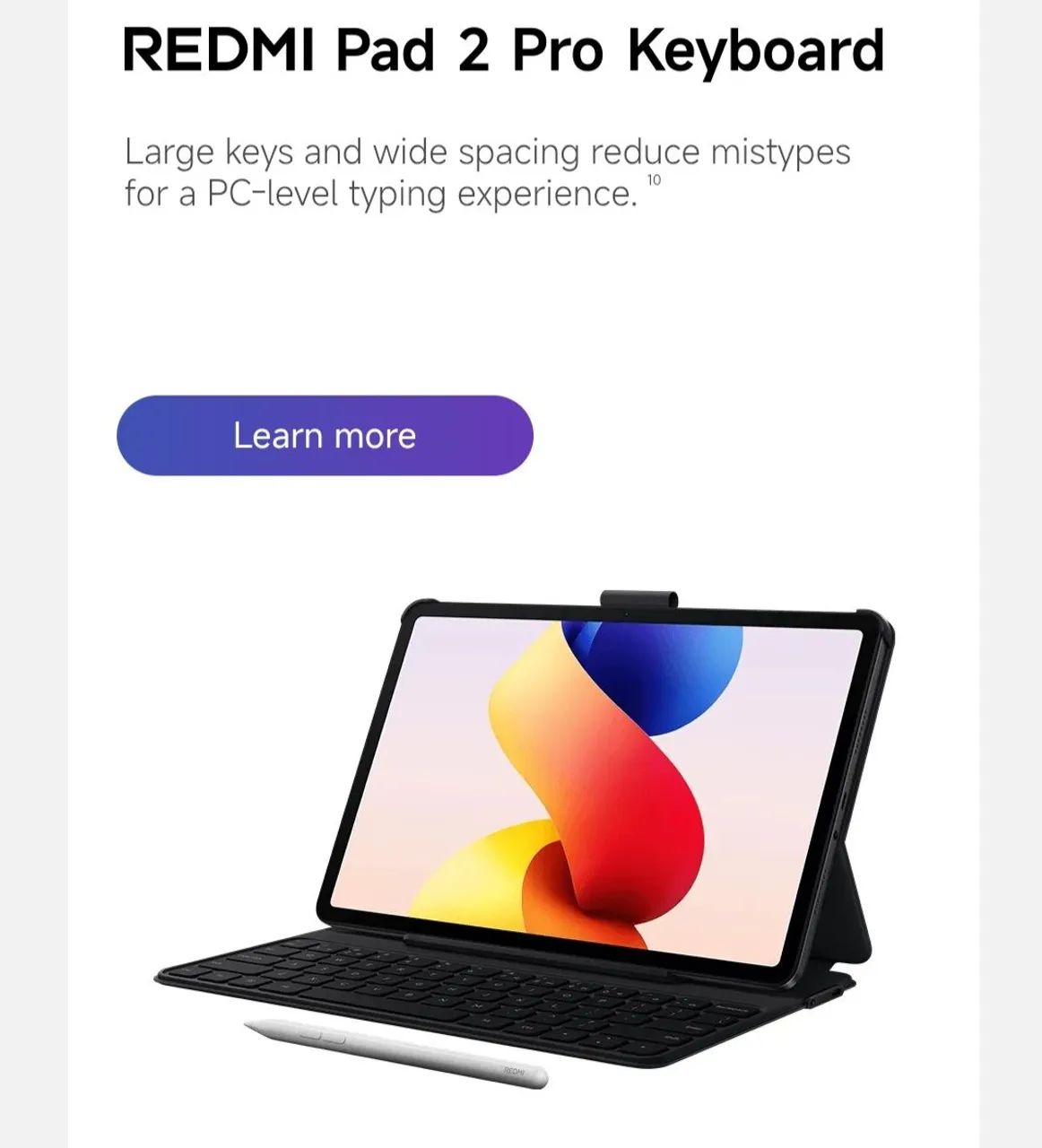 Tablet Xiaomi redmi Pad 2 Pró Wi-Fi 256gb 8gb RAM global lacrado na caixa com garantia  - Foto 2