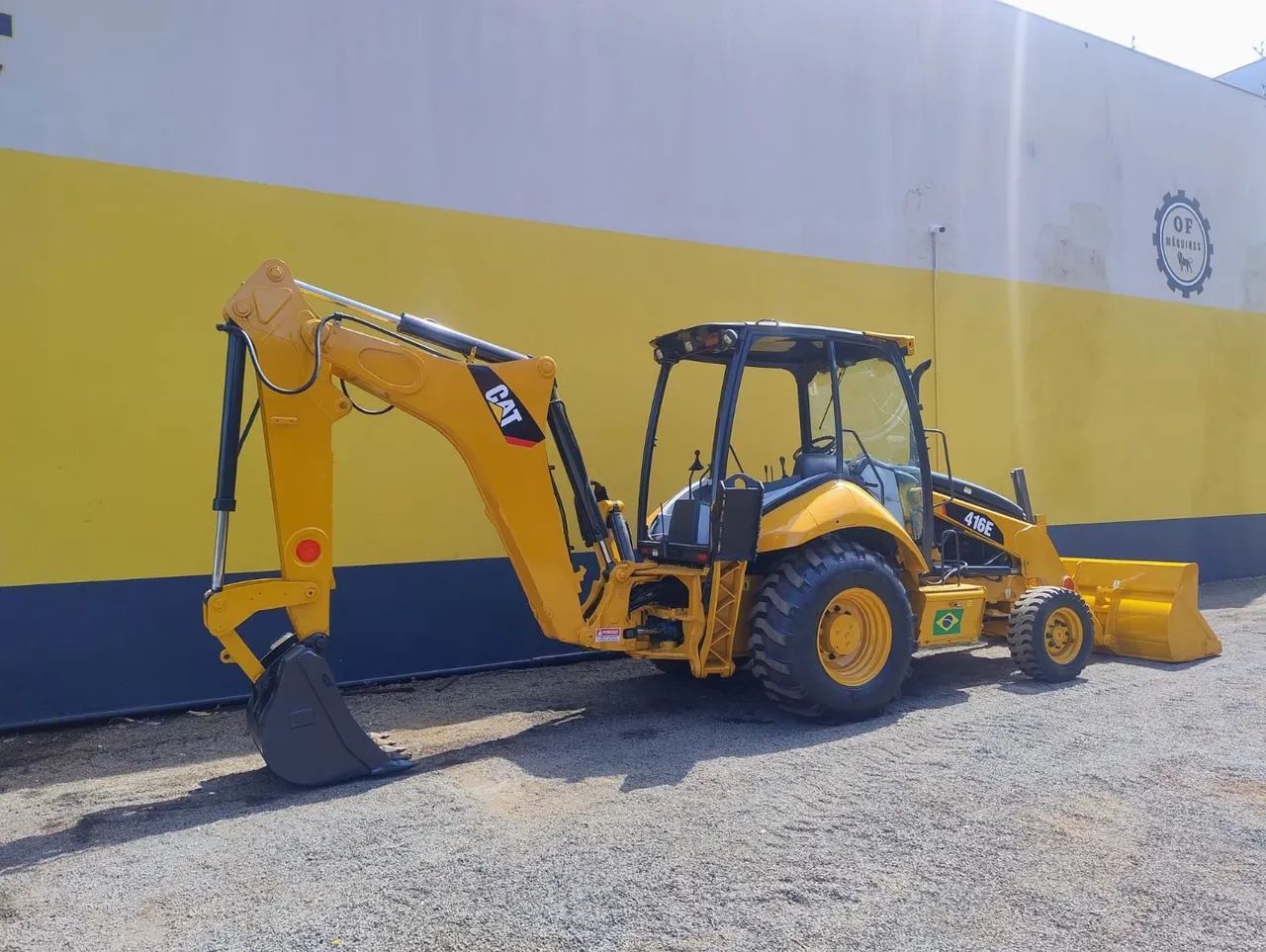 Retro escavadeira Caterpillar 416E