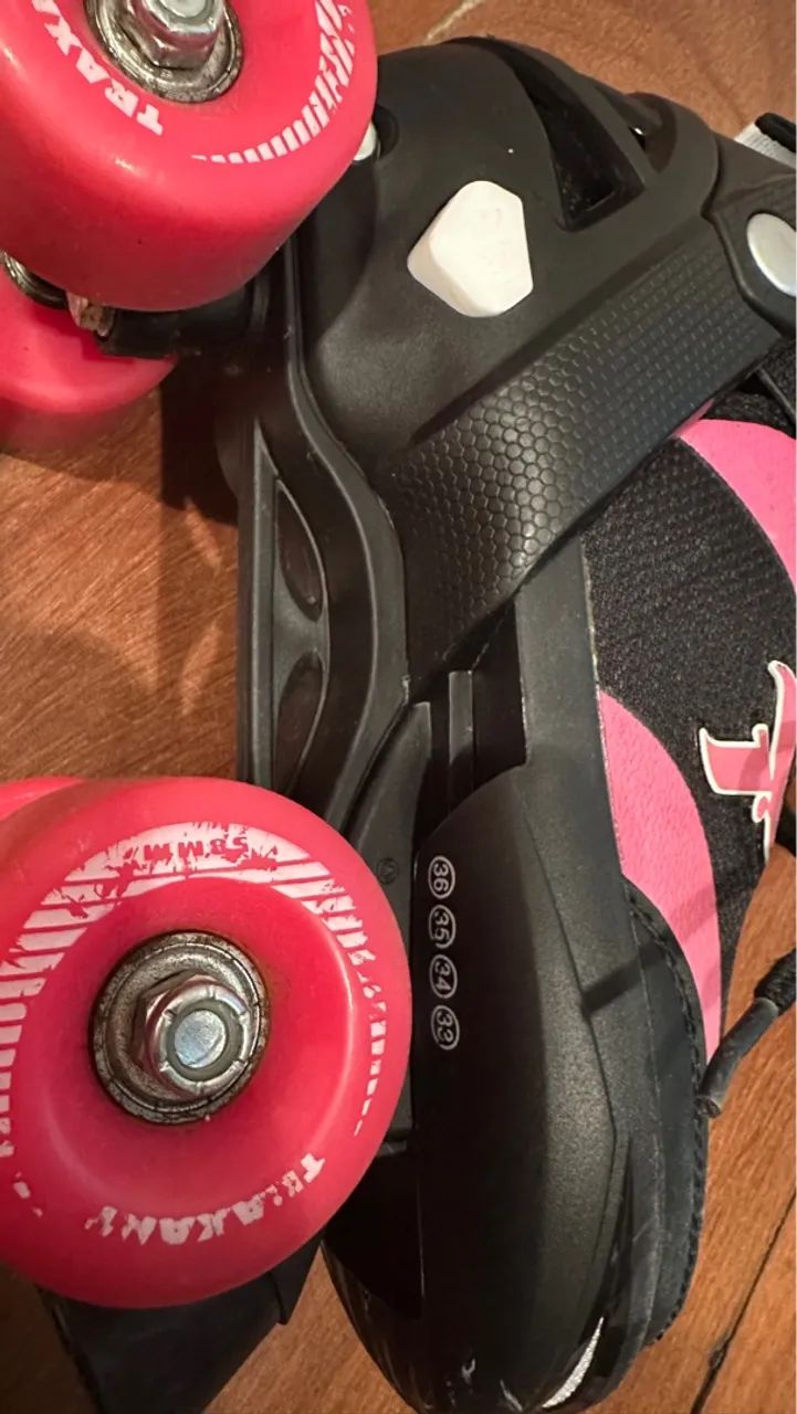 Patins Roller Quad TRAXART  tamanho regulável  - Foto 2