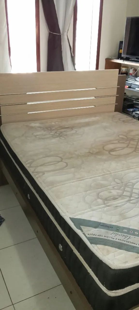 Cama casal completa com colchão Ortobom  - Foto 6