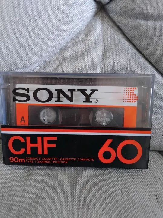 Fita cassete CHF 60 lacrada.SONY