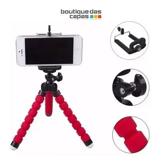 Tripé de Alta Flexibilidade 16cm para Celular gopro camera - Foto 4