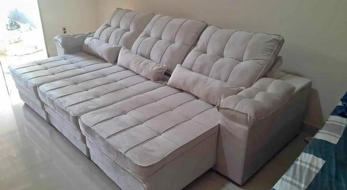 Sofá Retrátil e Reclinável 2.90cm a pronta entrega 