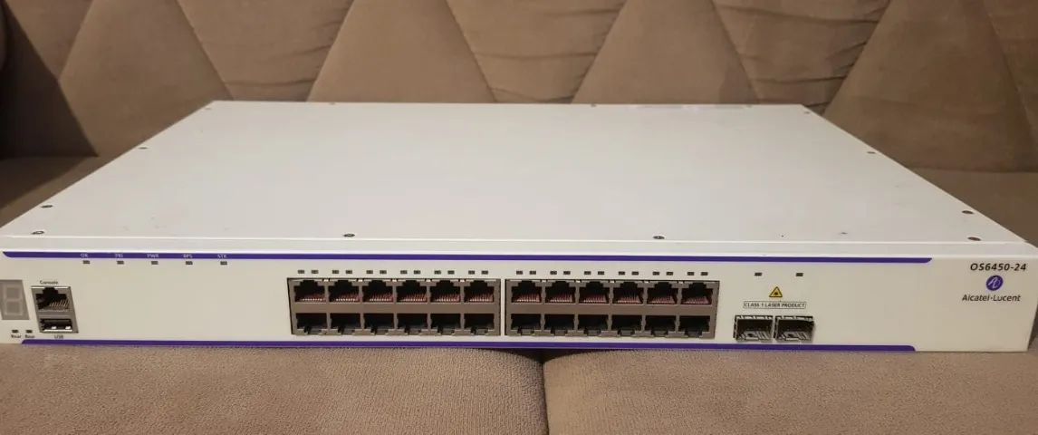 Switch Giga Alcatel-lucent24 No Poe Os6450-24 USADO