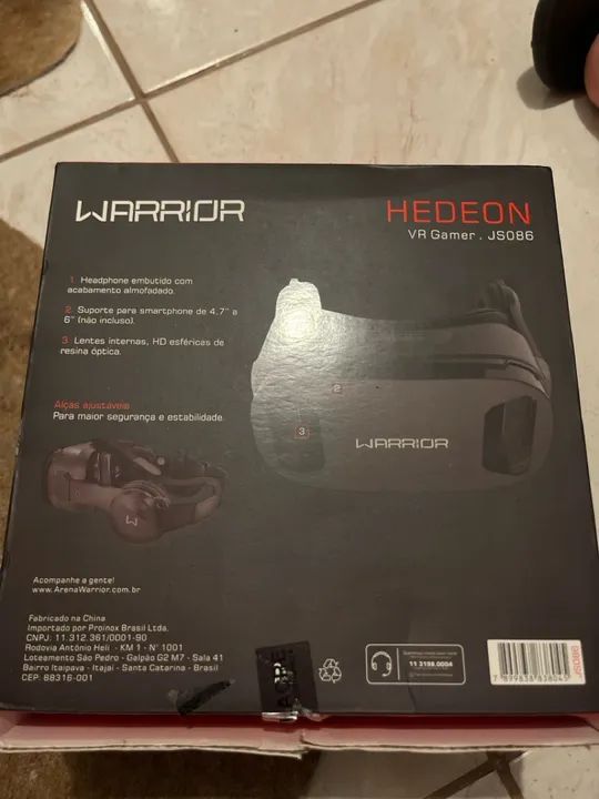 Óculos de realidade virtual! Marca WARRIOR - Foto 2