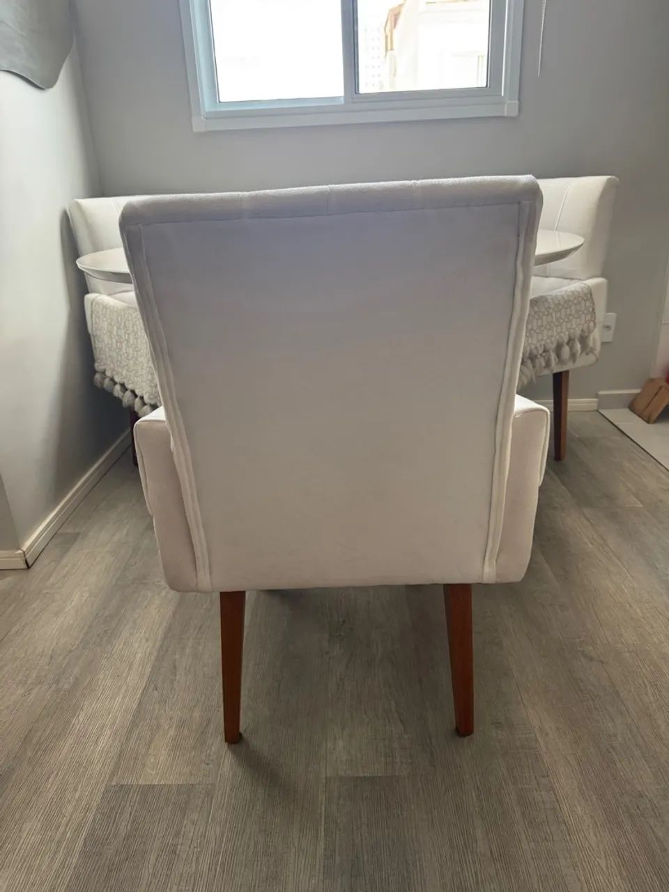 Conjunto de 4 Cadeiras para Jantar - Branco - Foto 3