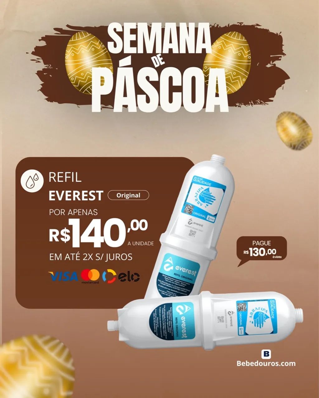 Refil filtro de água Everest para purificador - Foto 4