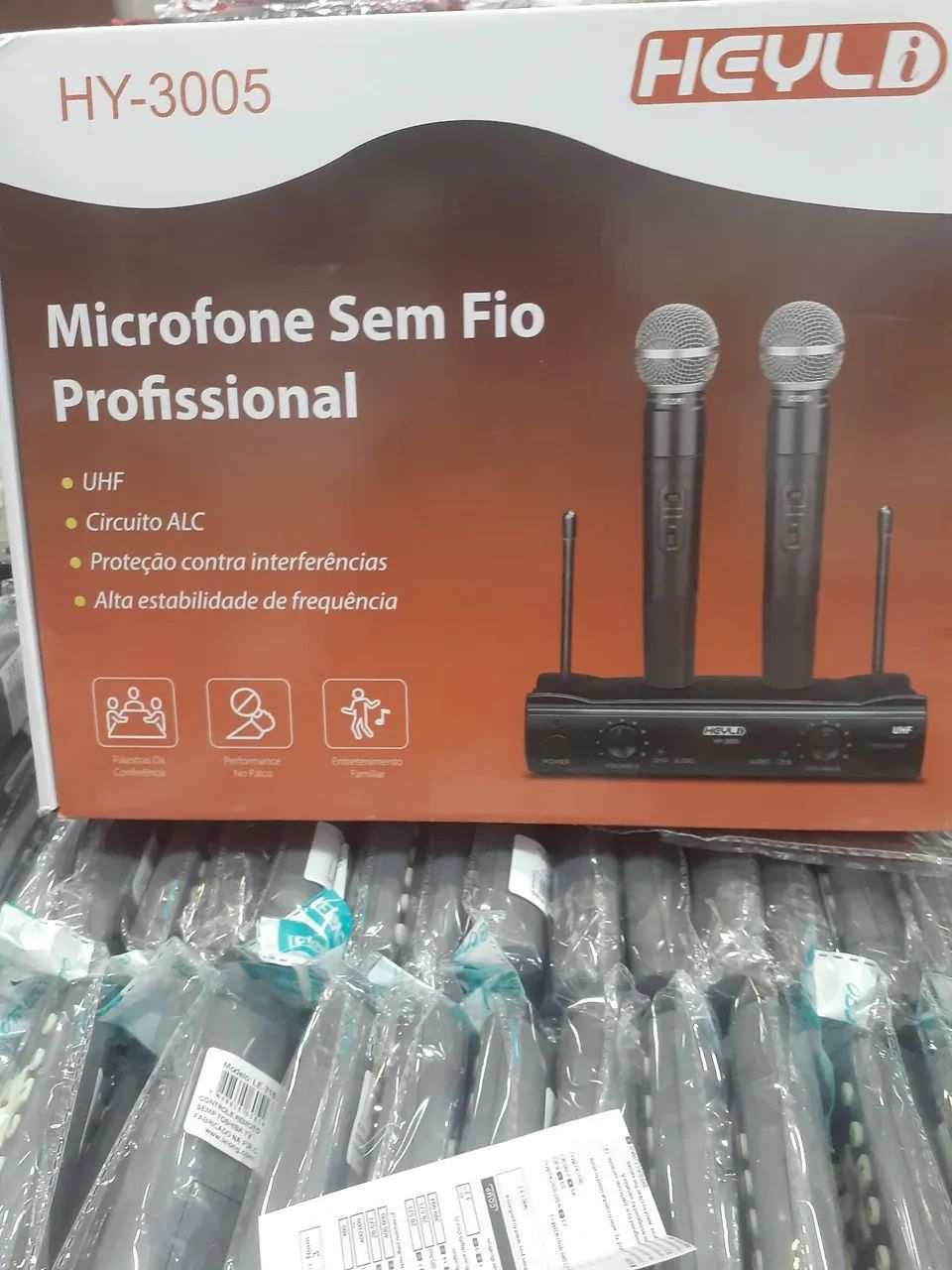 Microfone Sem Fio Profissional HEYLD HY-3005