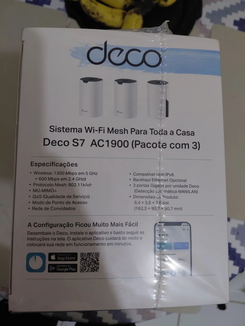 Kit Roteador WiFi Mesh 5 Deco S7, Gigabit