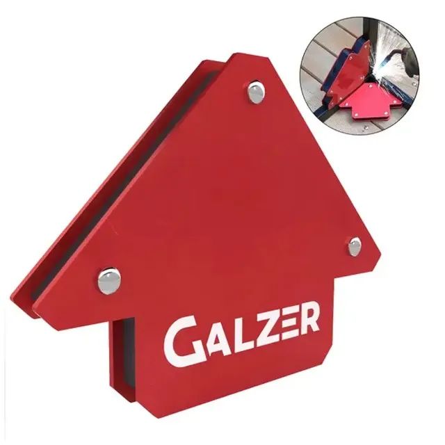 Kit 2 Esquadro Magnético Para Soldador Até 12Kg Galzer - Foto 3