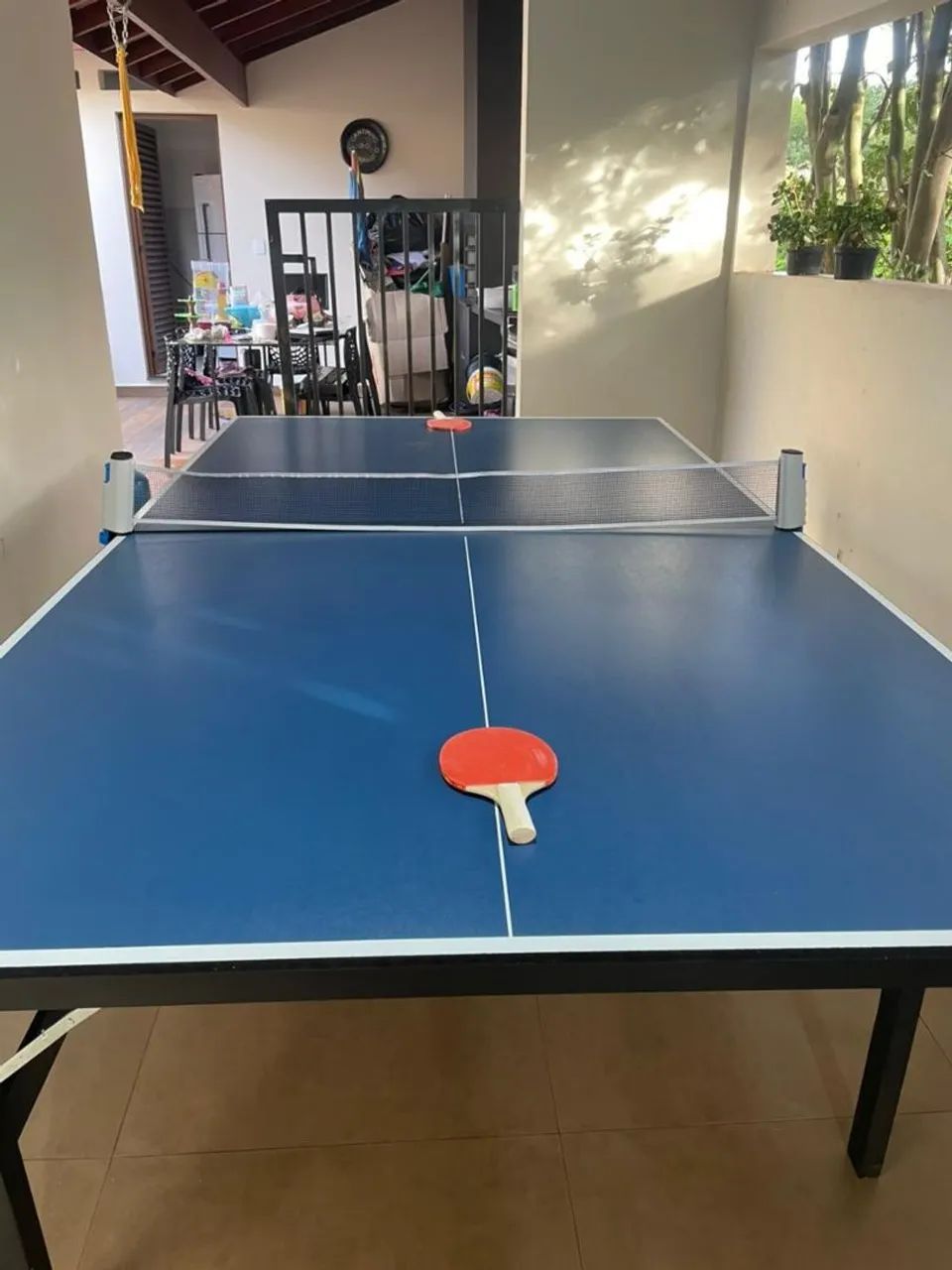 Mesa de Ping Pong Azul Tênis  - Foto 4