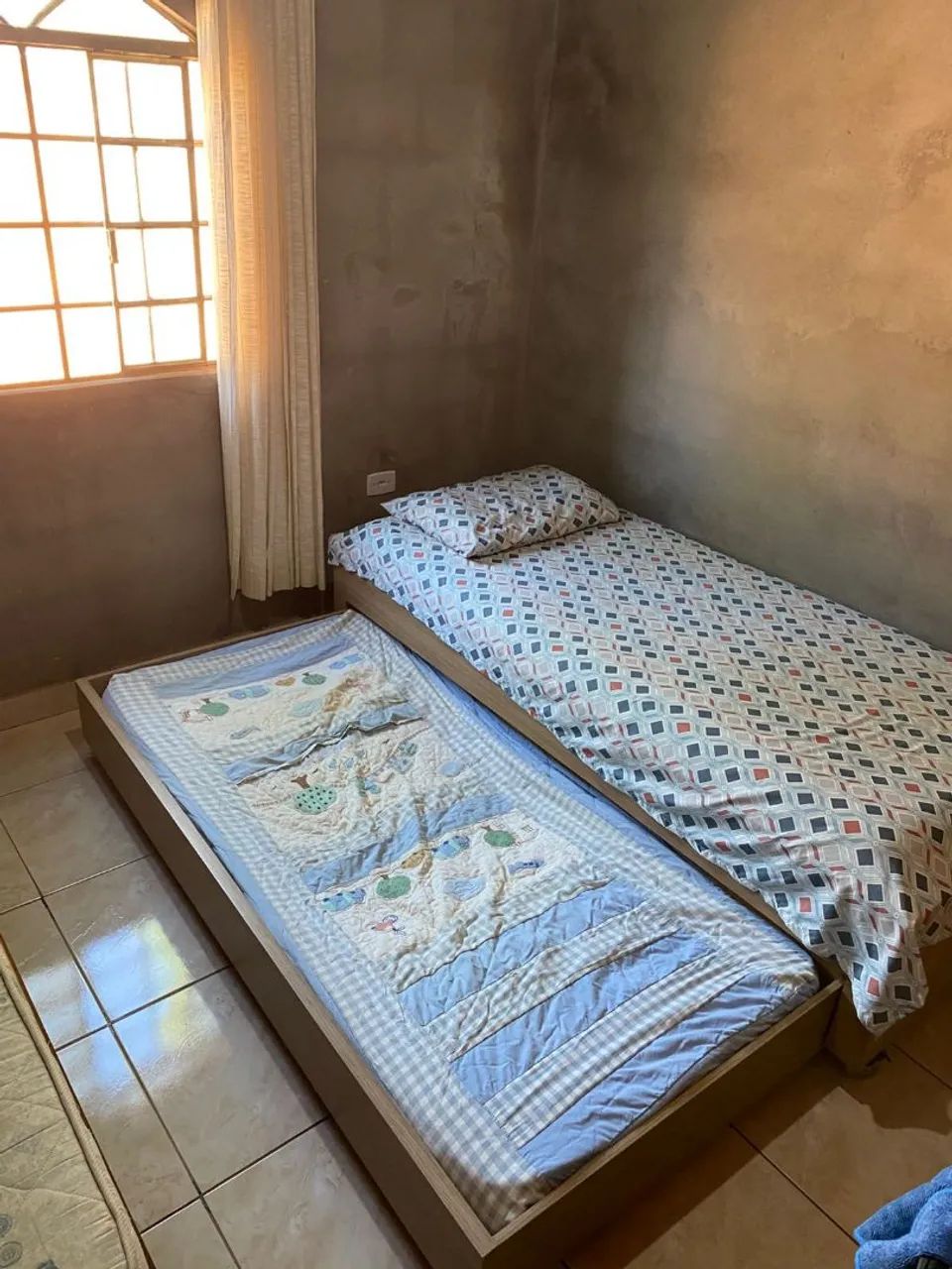 Cama Box de solteiro com cama auxiliar