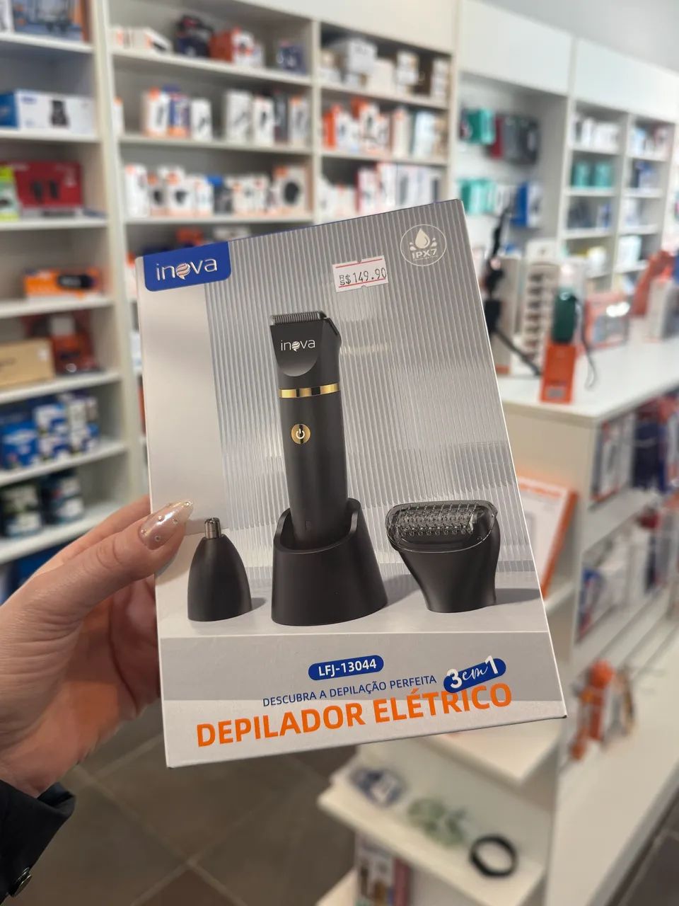 Kit Depilador e Barbeador Elétrico 3 em 1 
