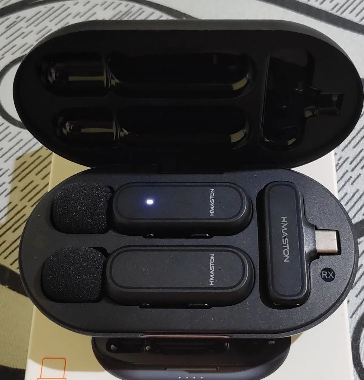 Microfone de prender sem fio H'Maston - Foto 4