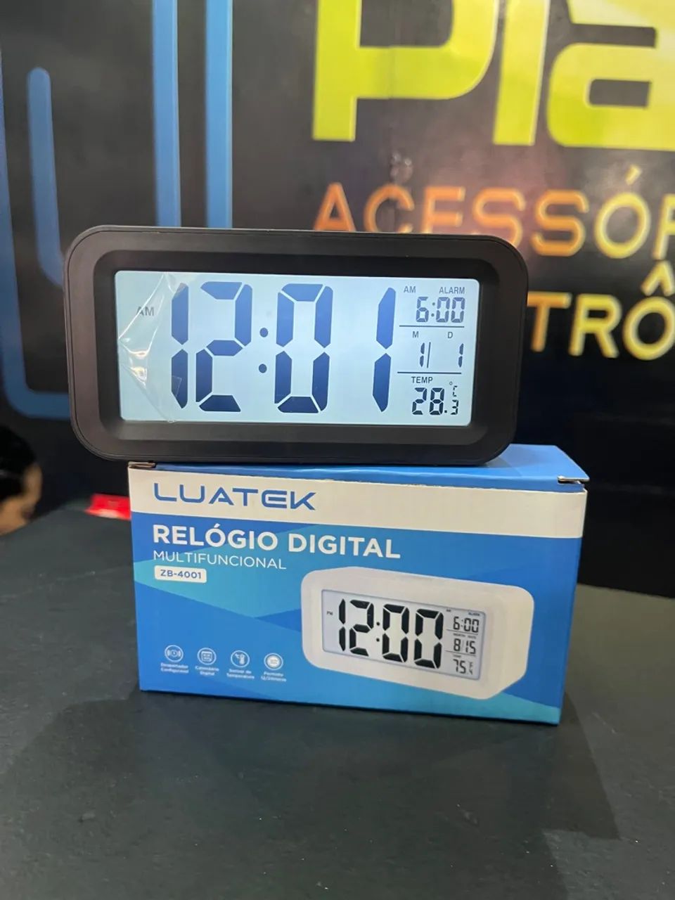 Relógio Digital Multifuncional Luatek ZB-4001