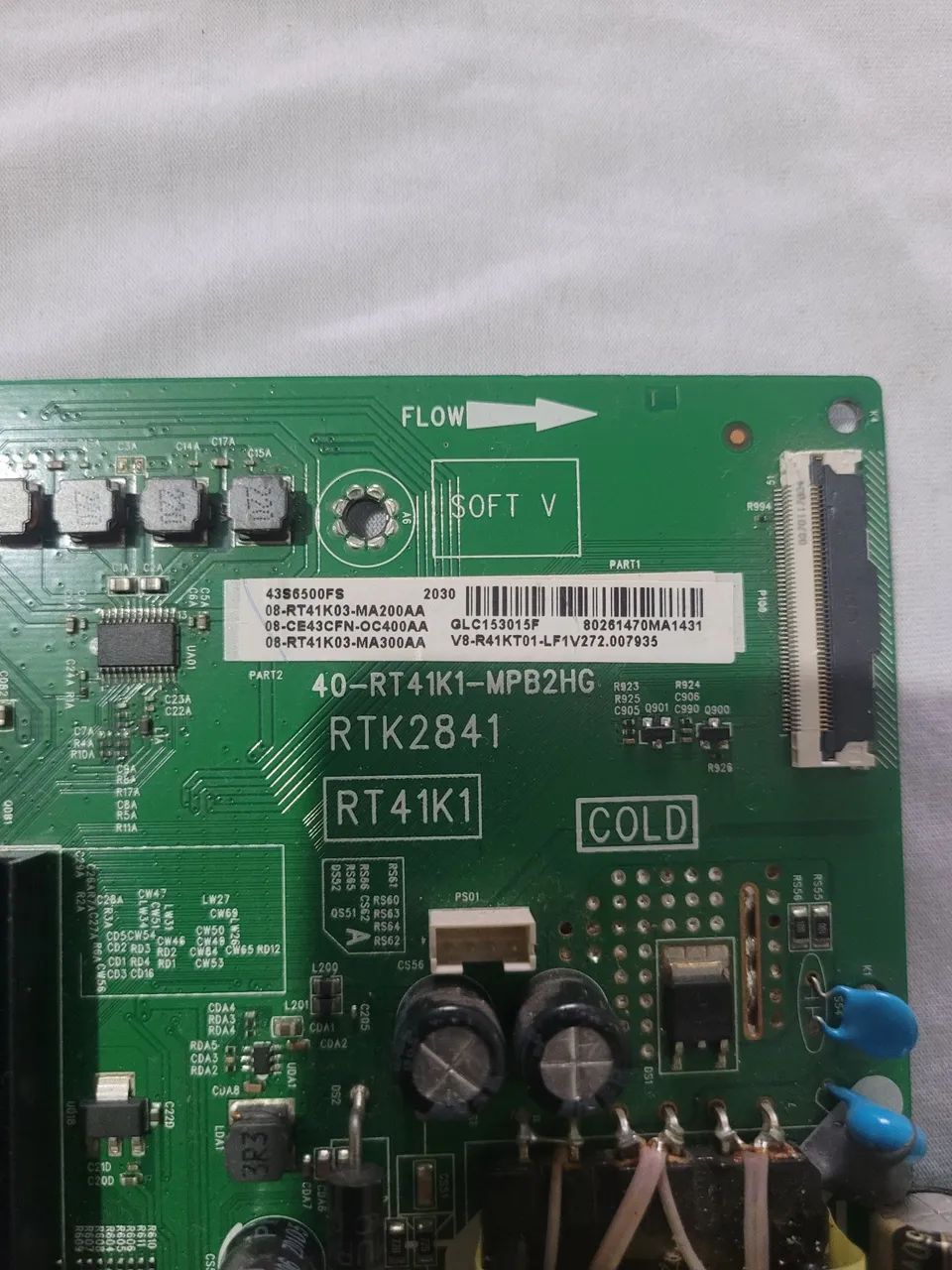 Placa principal TV semp toshiba 43s6500fs 40-rt41k1-mpb2hg  - Foto 2