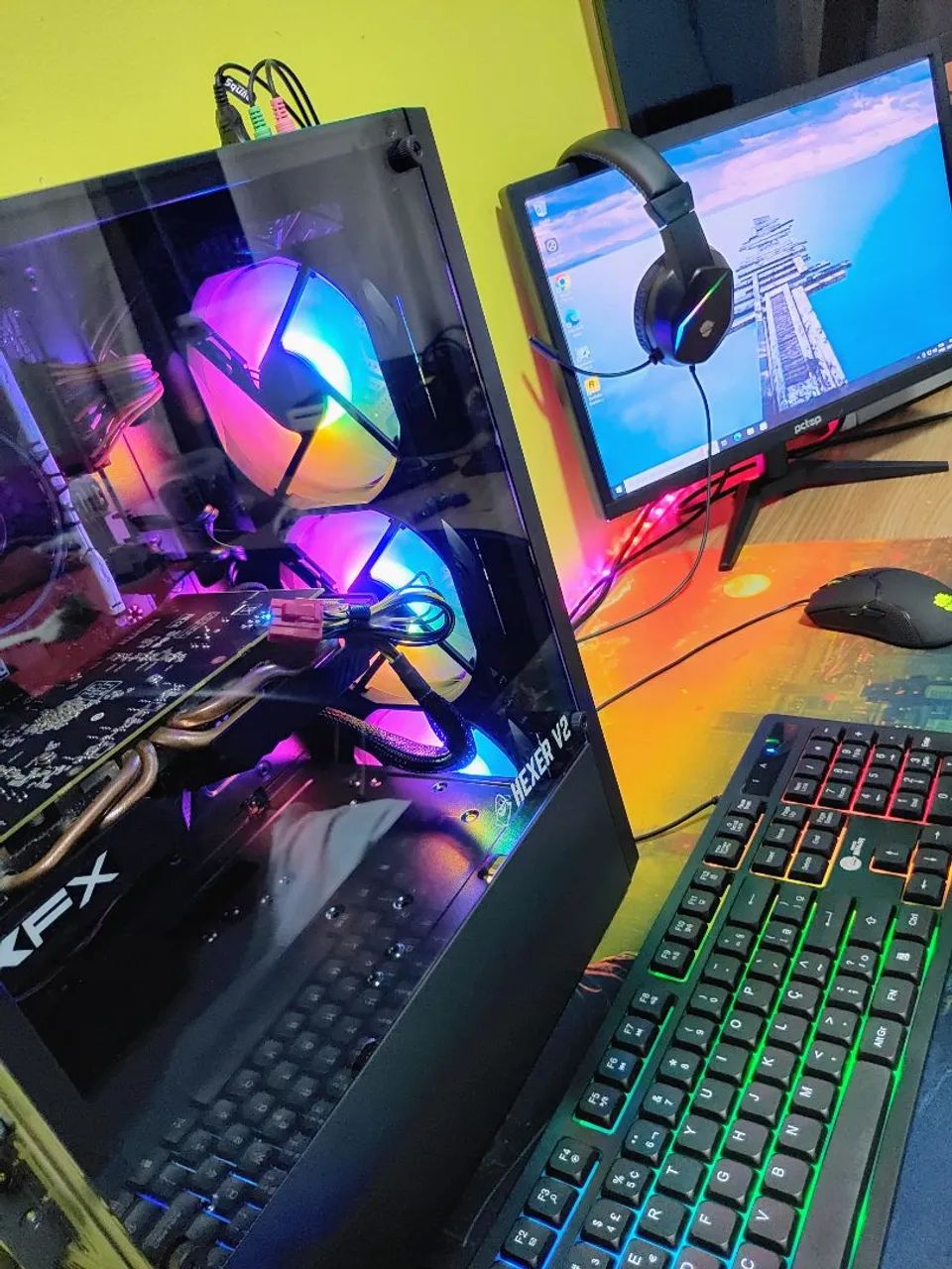 VENDO PC Gamer Completo (Roda Fivem,Witcher 3,RedD,Res4R,OverW,WarZ,Pubg Outros Pubg,Over