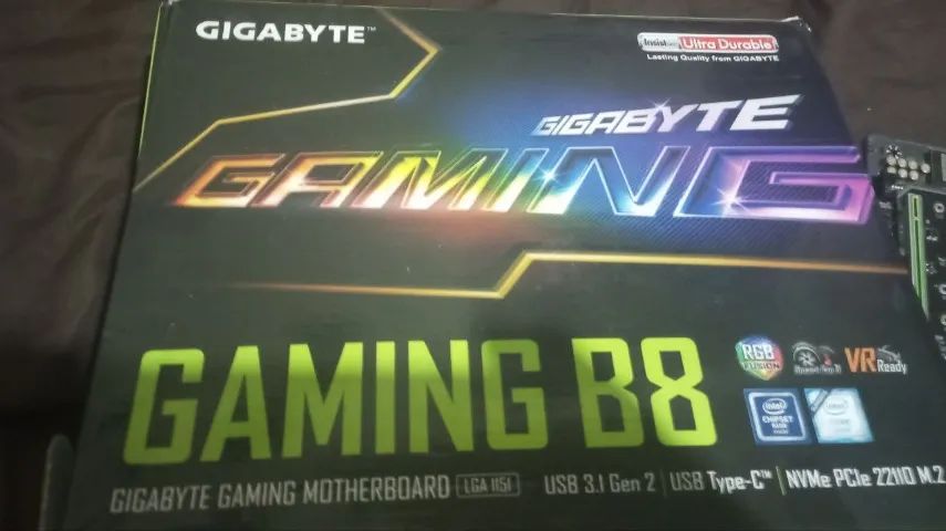 placa mãe gaming b8 gigabite mais processador i5 6º geração