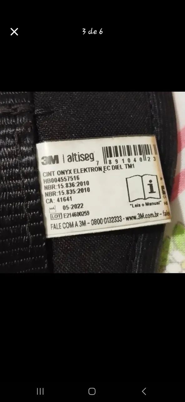 Cinto de Segurança 3M com Proteção Dielétrica 3M Altiseg  - Foto 2