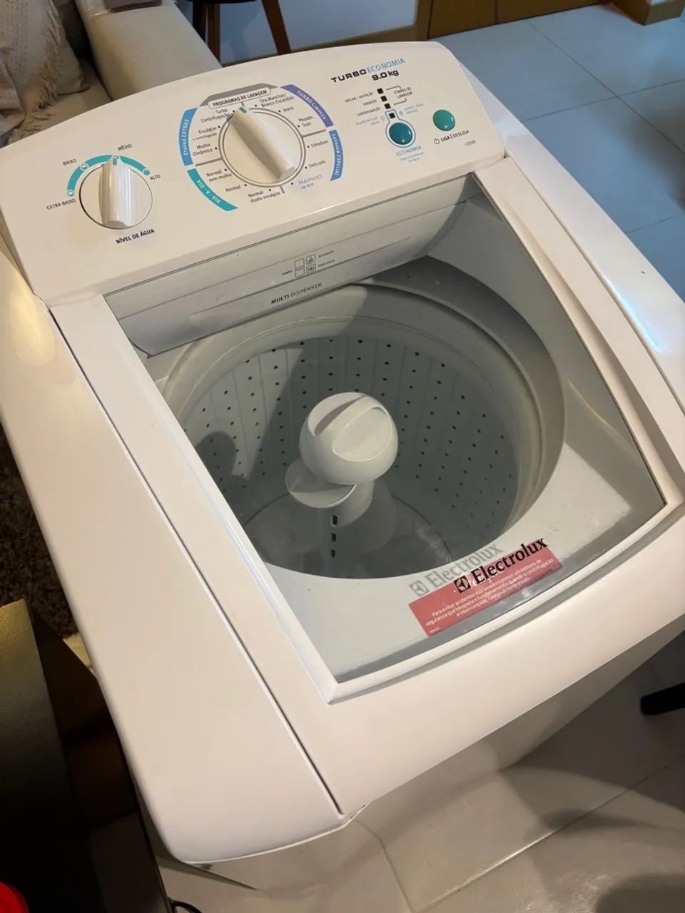 Máquina de Lavar Roupa Electrolux 9kg modelo LTE09 - Foto 3