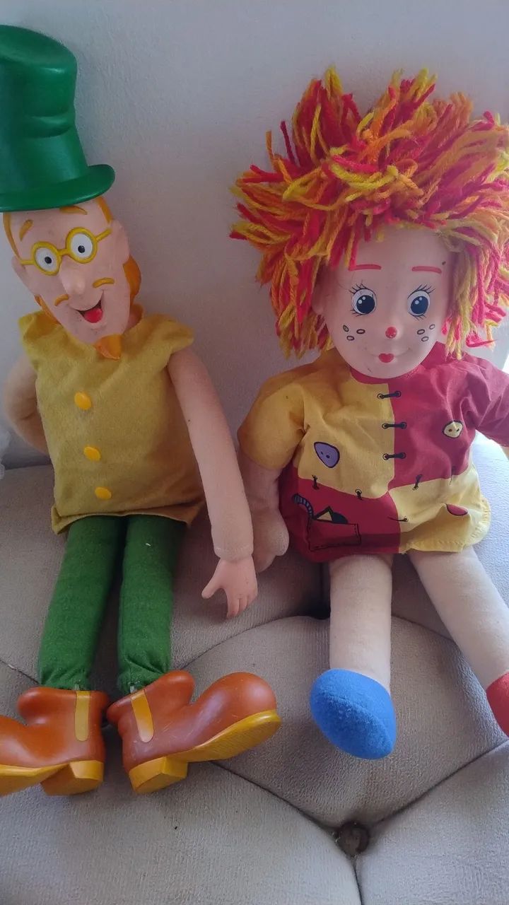 Bonecos Vintage sítio pica pau amarelo 