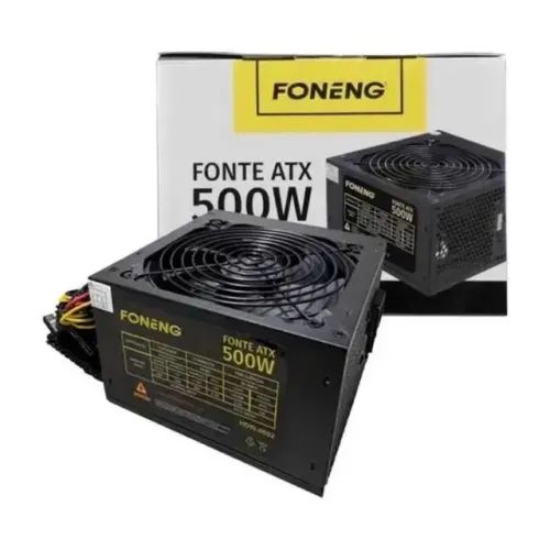 Fonte Pc Gamer de Alimentacao ATX 500W Real Foneng HDW-0002 - Foto 2