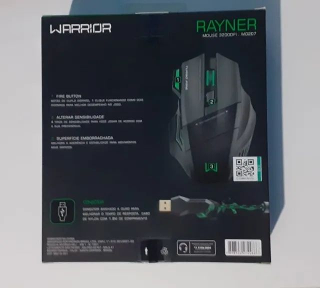 Mouse Gamer Rayner 3200DPI - Warrior - Foto 3