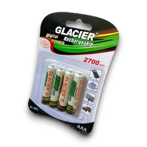 Pilhas AAA  Recarregável 2700mAh - 4 unds