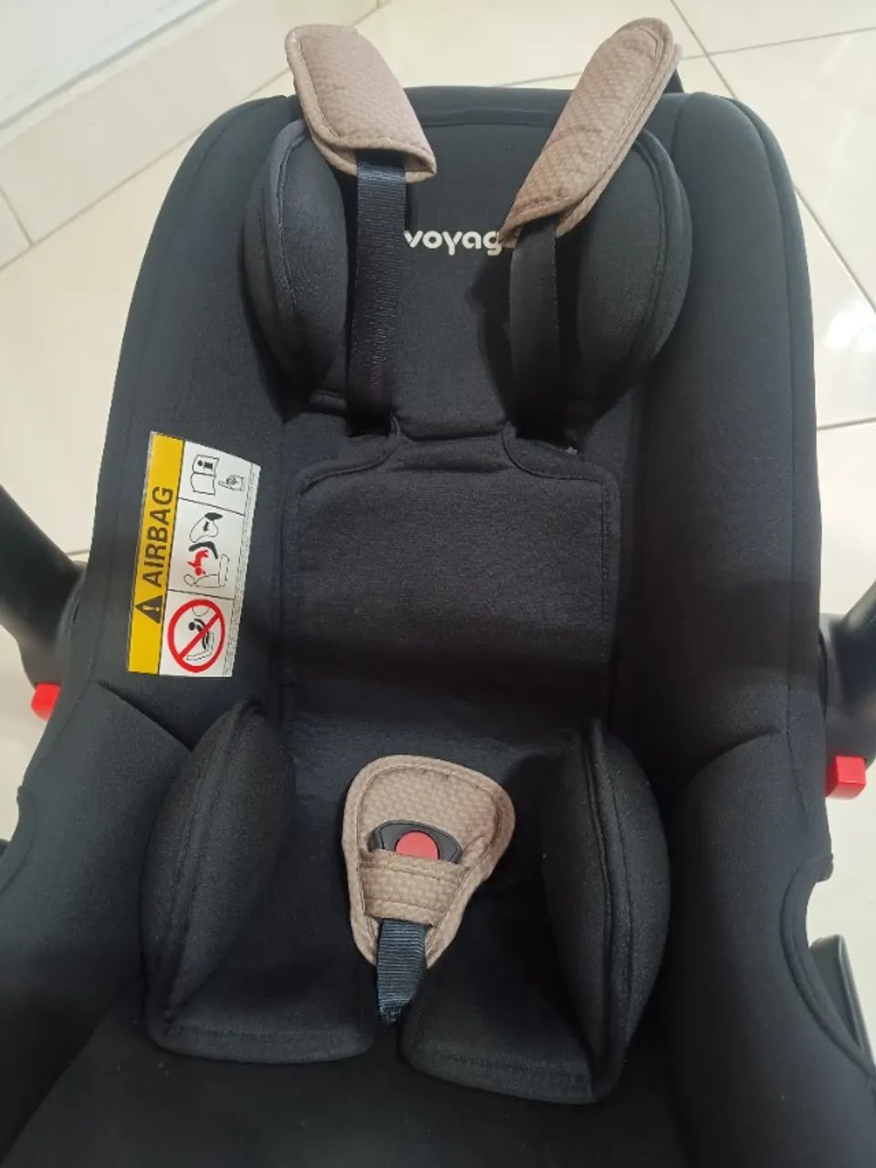 Carrinho + Bebê Conforto Voyage Delta Bege - Foto 6