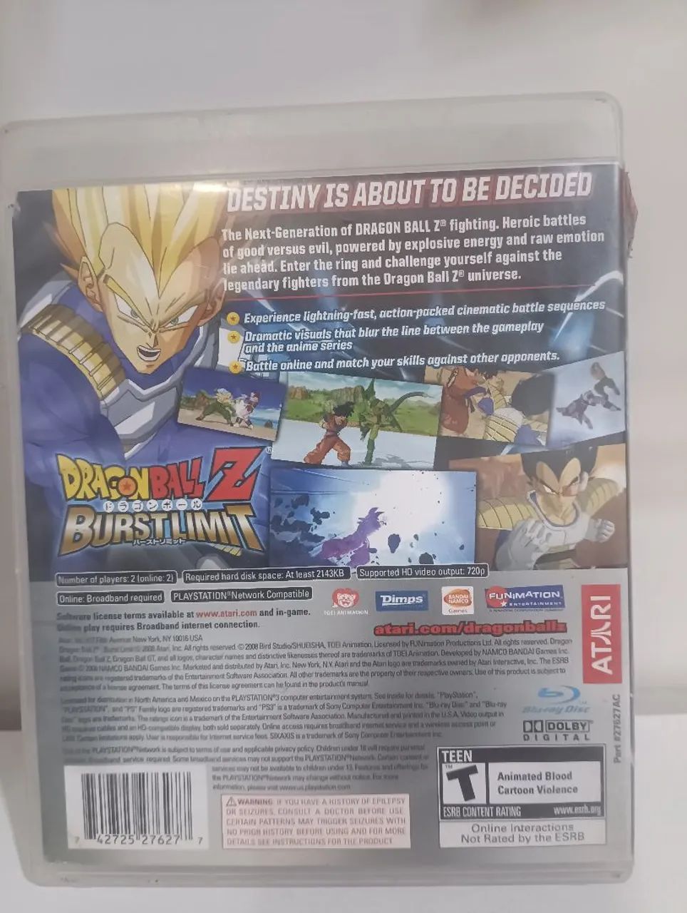 Jogo Dragon Ball Z: Burst Limit - PS3 - Foto 2