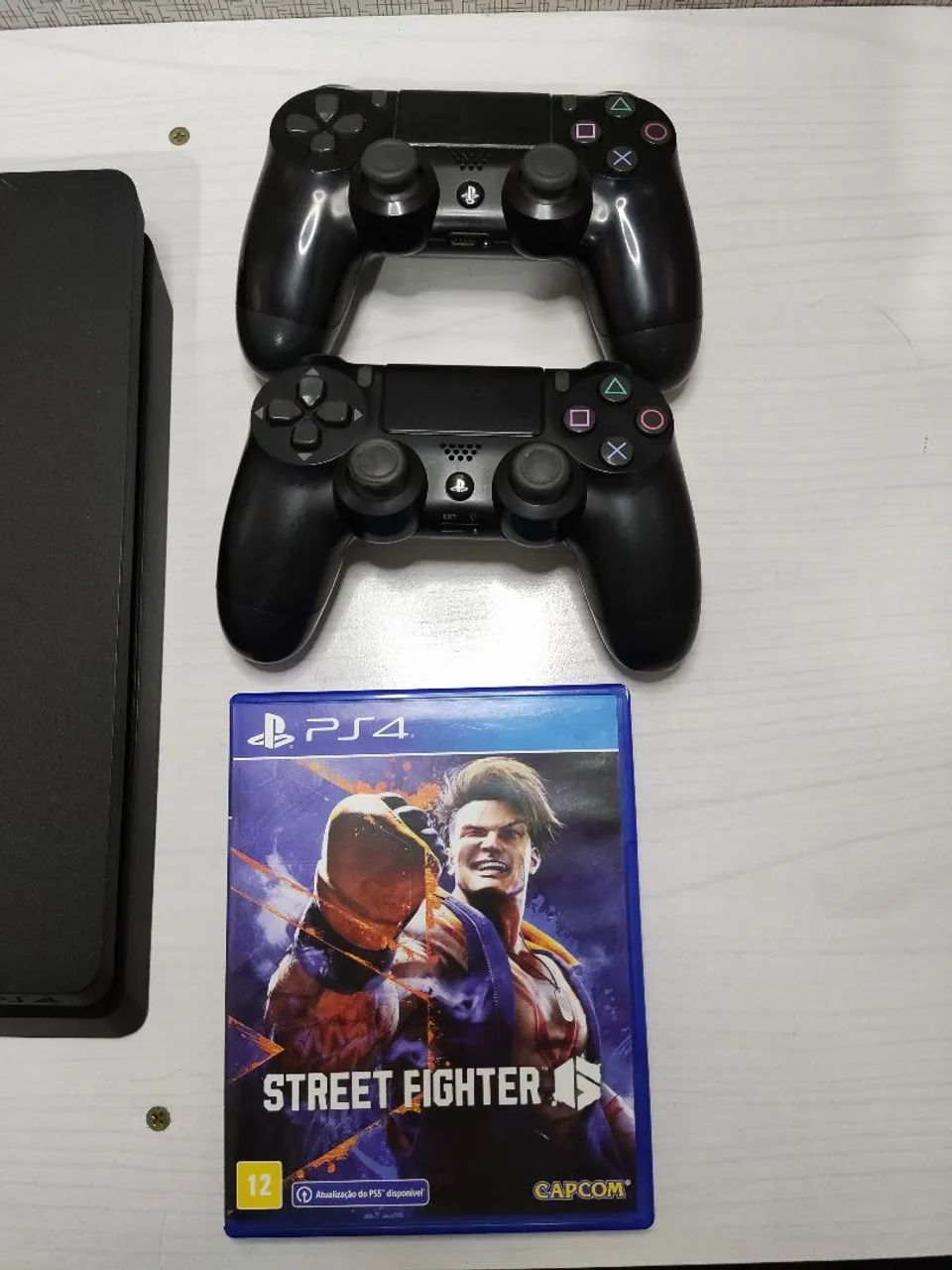 PS4 Slim 1tb + 2 Controles + Jogo Street Fighter 6 - Foto 2