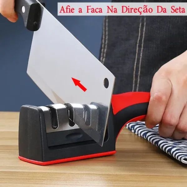 Afiador Profissional de Facas e Tesouras Always Sharp - Foto 5