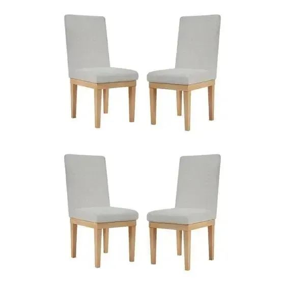  KIT 4 Cadeiras Estofadas Reforçadas