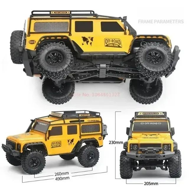 Carro de controle remoto landrover defender Crawler 4x4 off-road 1:10 47CM - Foto 3