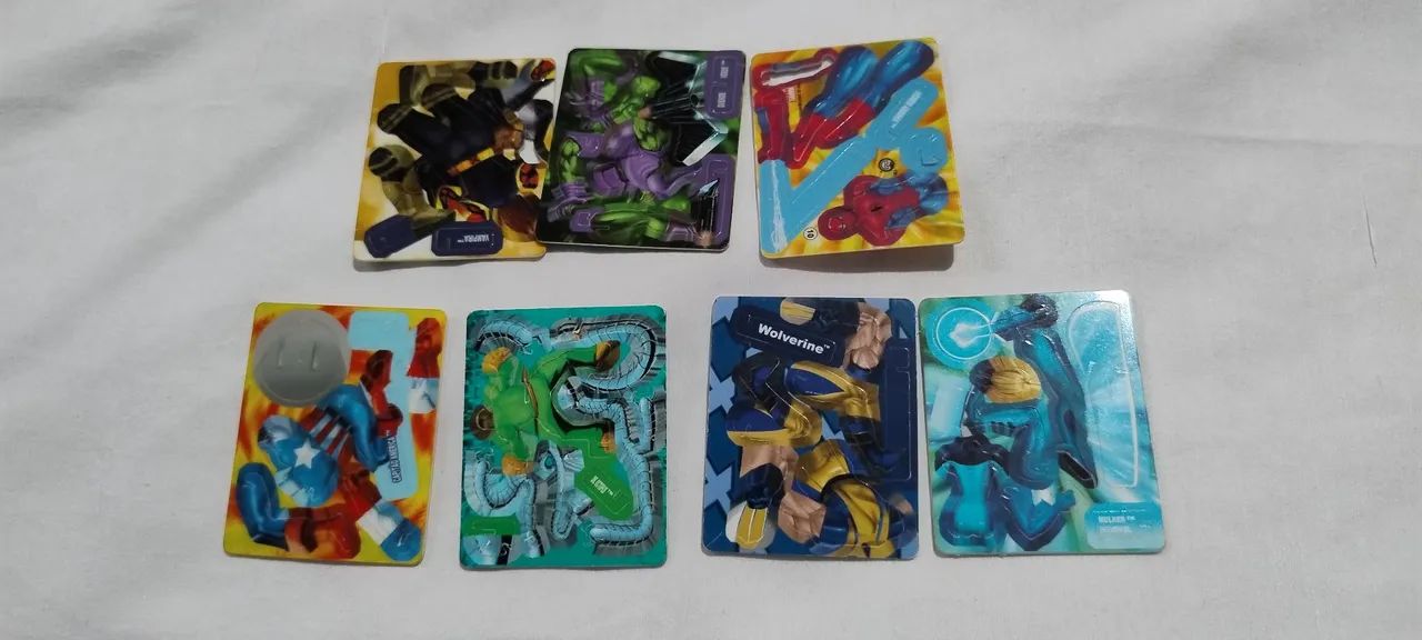 Lote 7 Heróis Marvel Montáveis Raros 