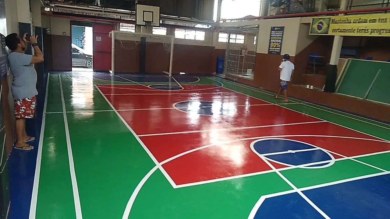 Demarcações de quadras poliesportiva. - Foto 4