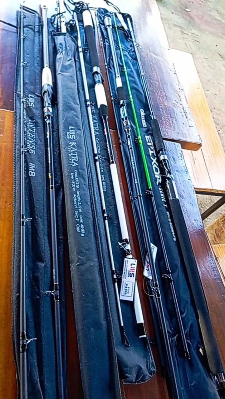 Varas de Pesca Esportiva - Diversas Marcas e Modelos