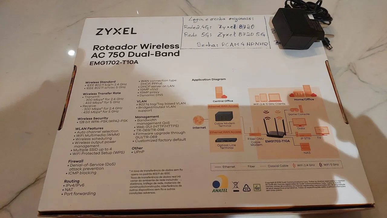 Roteador Wireless Zyxel AC750 Dual-Band EMG1702-T10A - Foto 3