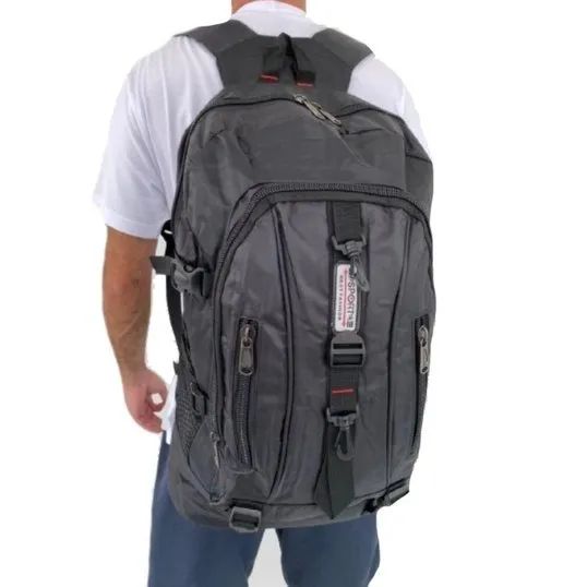 Mochila Masculina 50 litros CAVEIRÃO/Reforçada/Resistente áágua/Motoqueiro-ESportES-Trilha