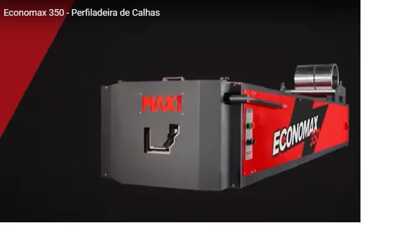 Maquina para Fabricação de Calhas PERFILADEIRA ECONOMAX 350