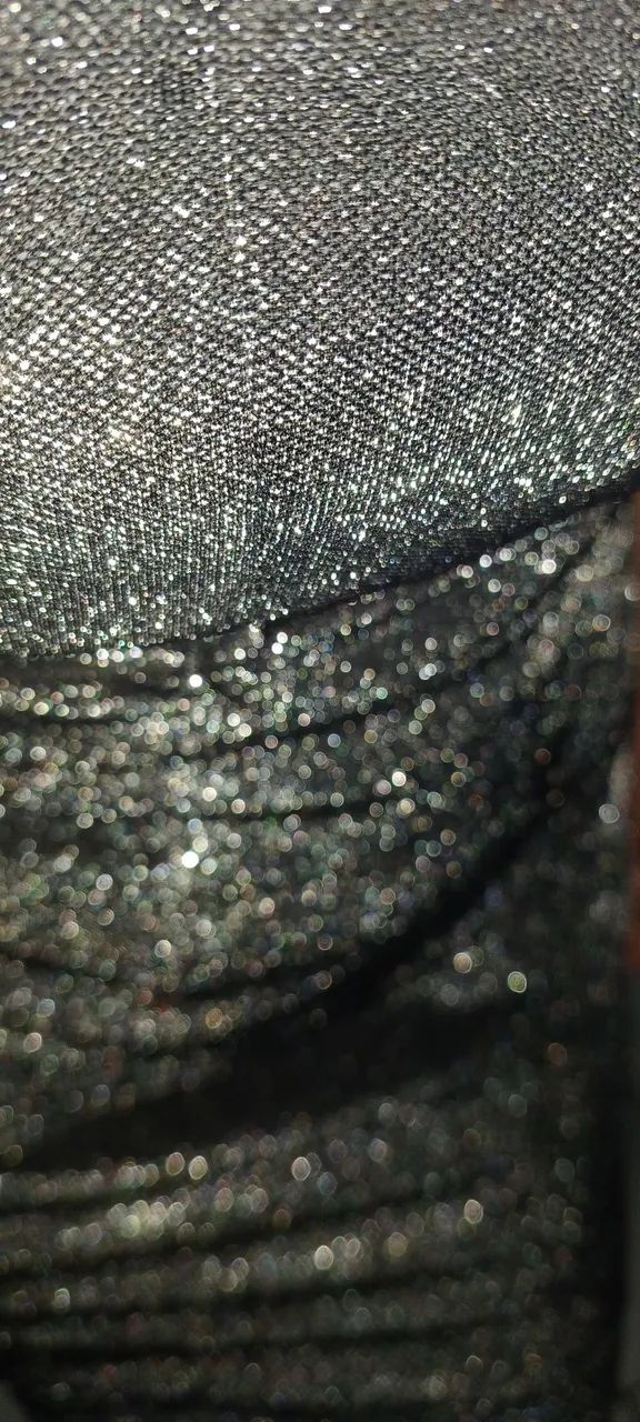Vestido festa cinza com brilho - Foto 2
